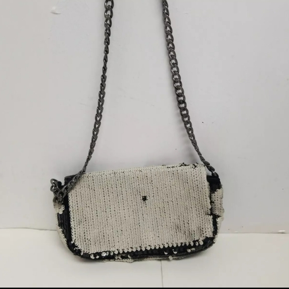 H&M Women Beautiful Handbag Sequins Chain Shoulder Bag - Picture 2 of 12